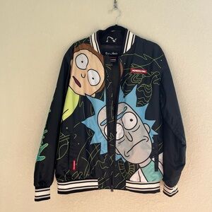 Rick And Morty Lightweight Members Only Jacket Size Medium Adult Swim